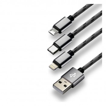 everActive kabelis USB - micro/C/iPh 1,2m CBB-1.2MCI 